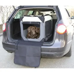 Box de transport chien démontable en toile 81x58 cm
