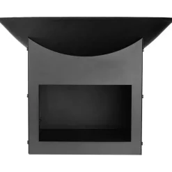 Brasero métal noir sur support Ø 57cm