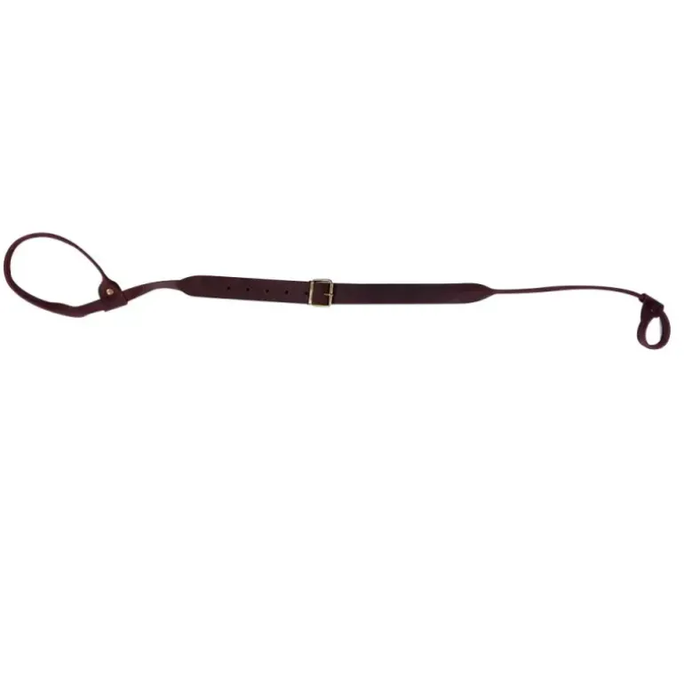 Bretelle Lasso carabine fusil en cuir gras de vachette 95 cm