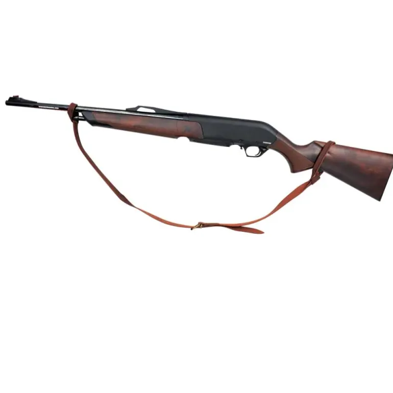 Bretelle Lasso carabine fusil en cuir gras de vachette 95 cm