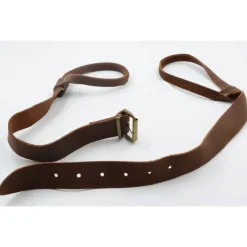 Bretelle Lasso carabine fusil en cuir gras de vachette 95 cm