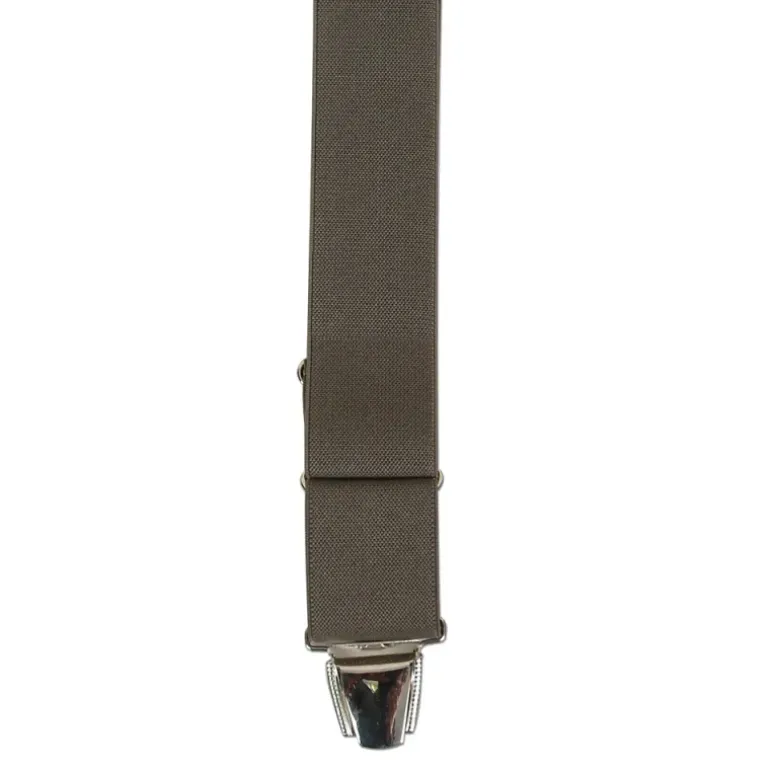 Bretelles harnais deux pinces polyester élastoidène kaki