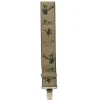Bretelles pinces larges motif chasse polyester marron 110x3,5cm