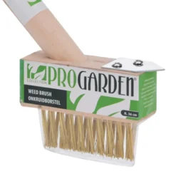 Brosse à mauvaises herbes Progarden 36 cm - Grattoir intégré en bois