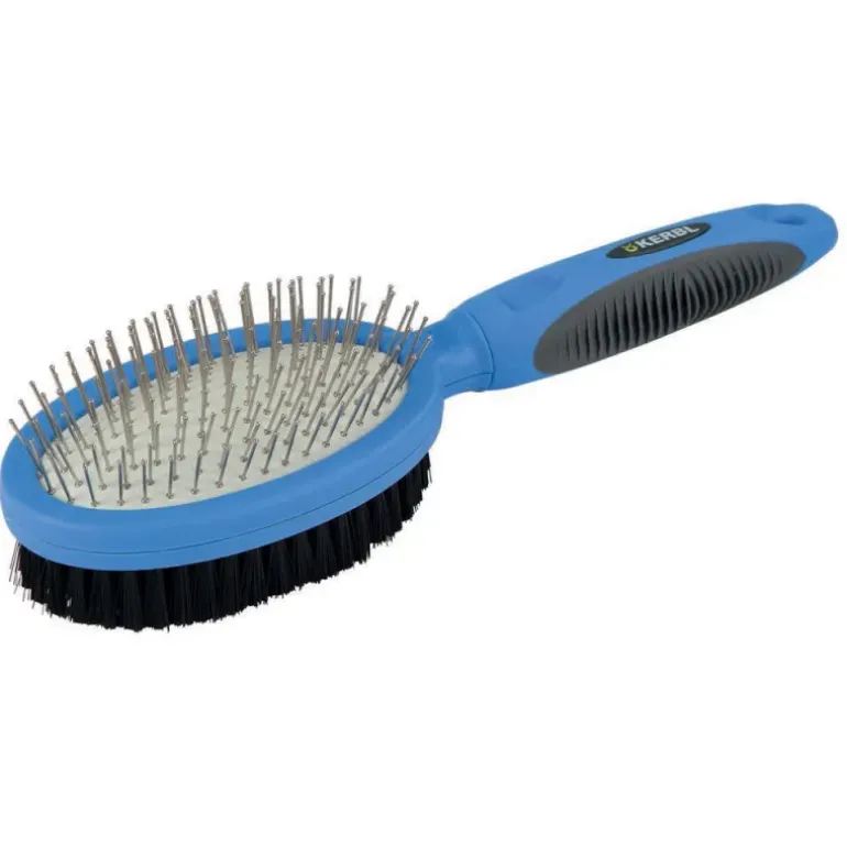Brosse double métal pour chien Kerbl