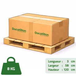 Cage métal grillagée avec plateau noir 107x70x75cm