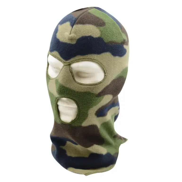 Cagoule confort chaude polyester micro polaire camo CE