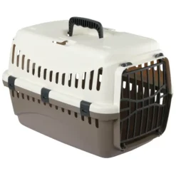 Caisse de transport chat 'Expedion' Gris PVC 45 x 30 x 30 cm