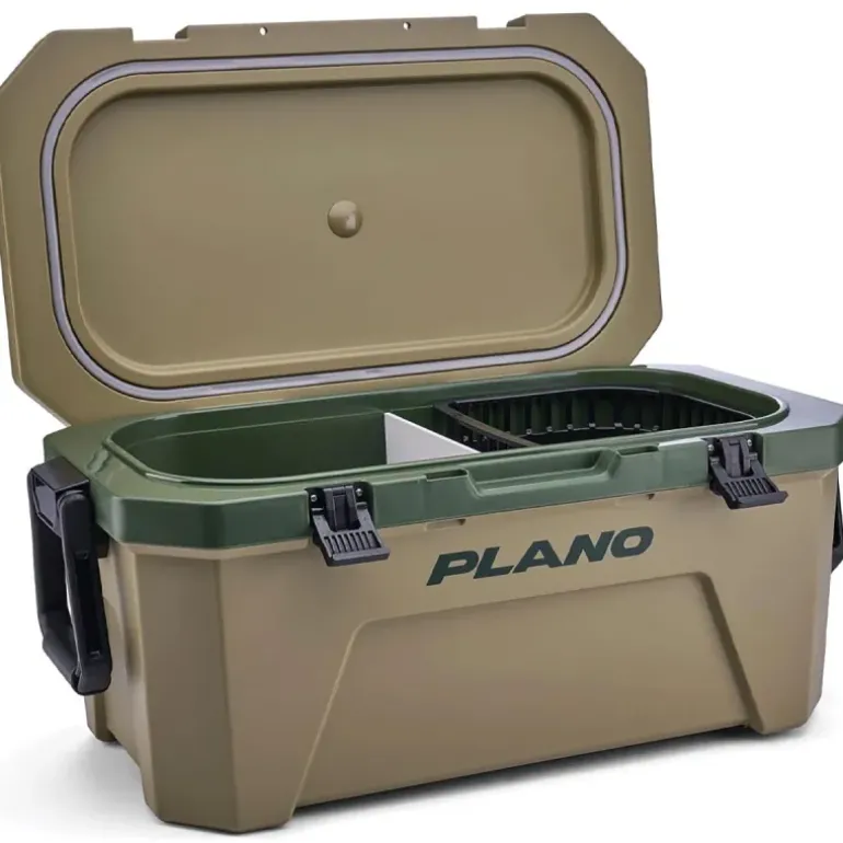 Caisse isotherme 30L Plano® verte - Étanche et résistante avec panier amovible