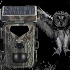 Caméra Solaire Night Vision 20MP - Détection Rapide & Autonome