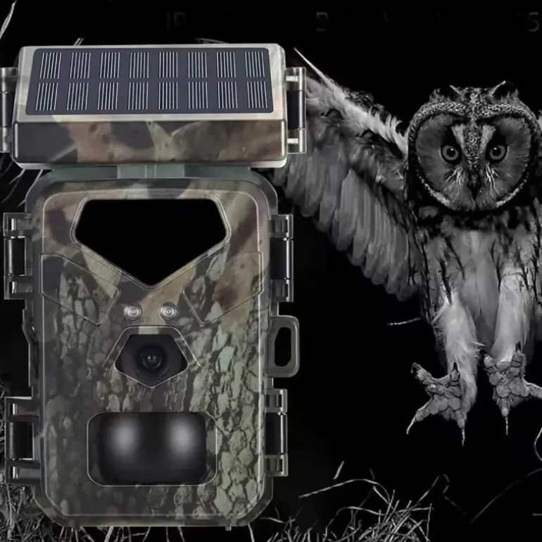Caméra Solaire Night Vision 20MP - Détection Rapide & Autonome