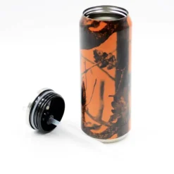 Canette Isotherme 500ml camouflage orange Ø 7cm H19 cm