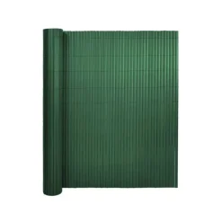 Canisse PVC occultant double face 1,5x5m vert - Kit complet avec fixation