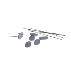 Canisse PVC occultant double face 1x5m gris - Kit complet avec fixation