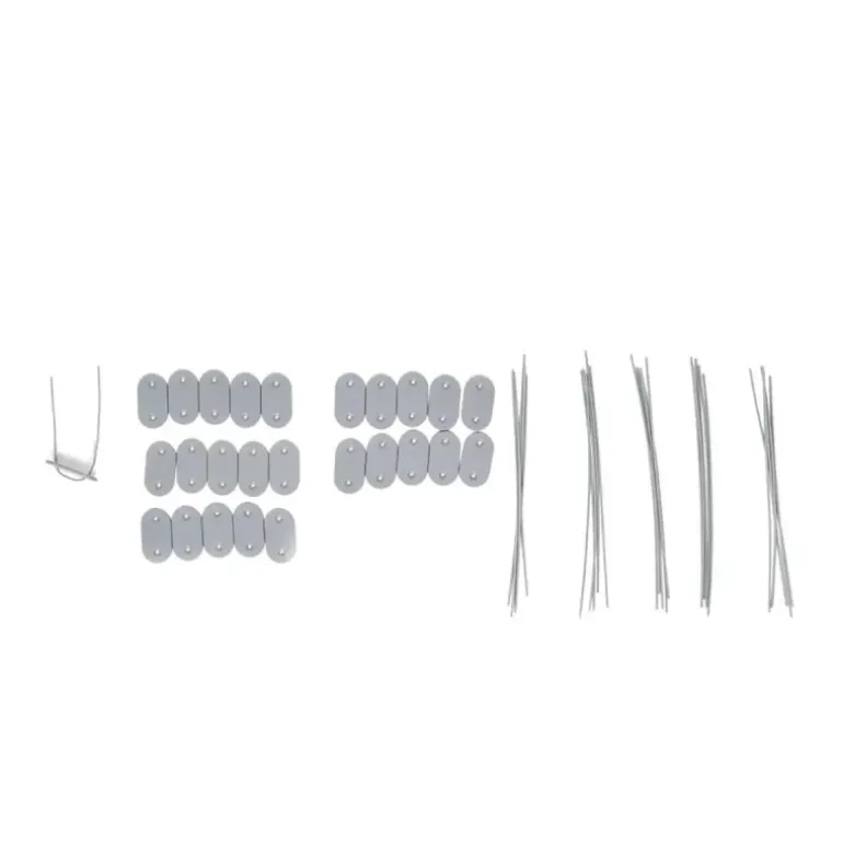 Canisse PVC occultant double face 1,5x5m gris - Kit complet avec fixation