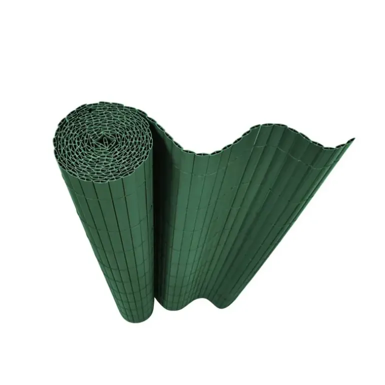 Canisse PVC occultant double face 1x3m vert - Kit complet avec fixation
