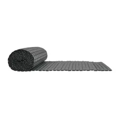 Canisse PVC occultant double face 1x3m gris - Kit complet avec fixation