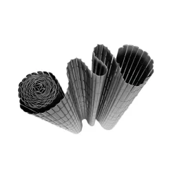 Canisse PVC occultant simple face 1x3m gris - Kit de fixation inclus