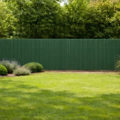 Canisse PVC occultant simple face 1,5x3m vert - Kit fixation inclus