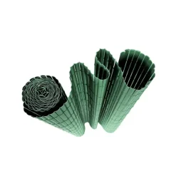 Canisse PVC occultant simple face 1,5x3m vert - Kit fixation inclus