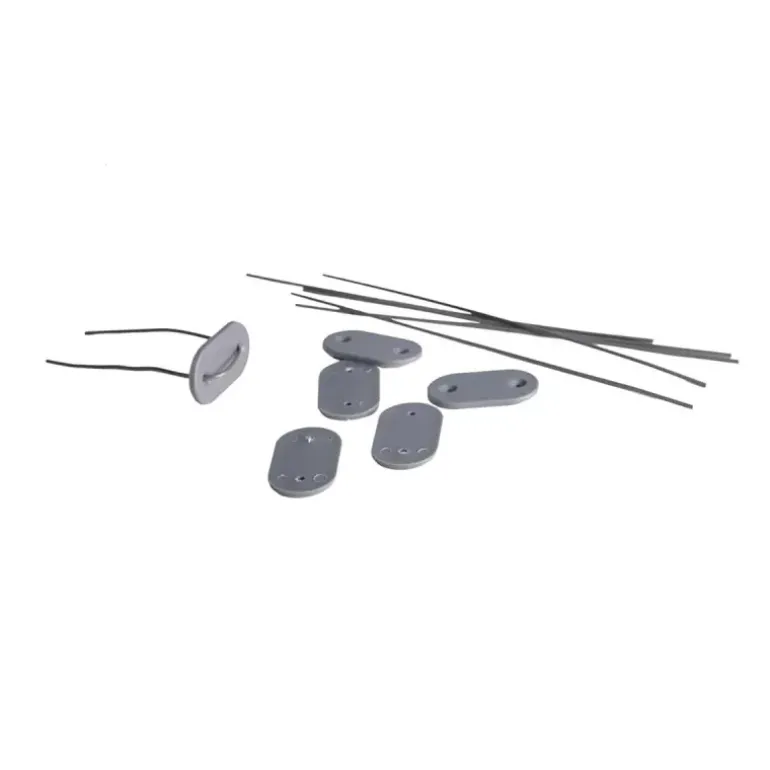 Canisse PVC occultant simple face 1x5m gris - Kit de fixation inclus