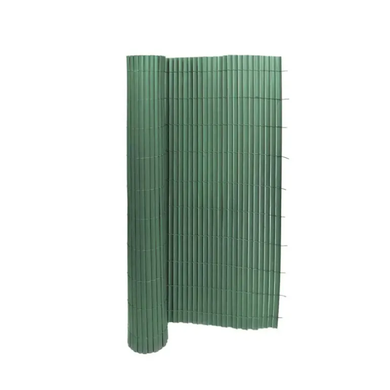 Canisse PVC occultant simple face 1x3m vert - Kit de fixation inclus