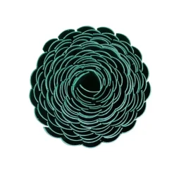 Canisse PVC occultant simple face 1x3m vert - Kit de fixation inclus