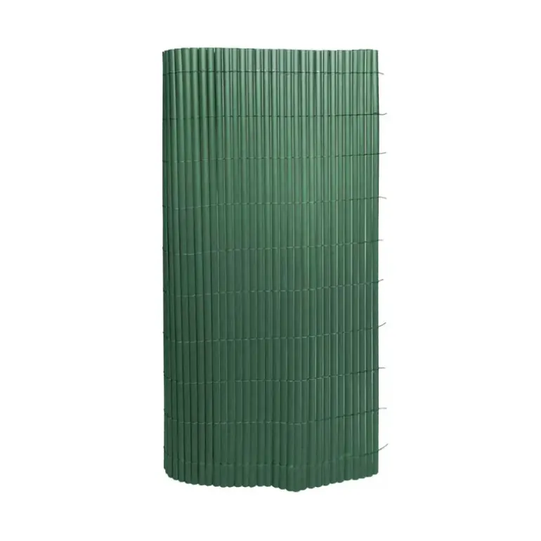 Canisse PVC occultant simple face 1x3m vert - Kit de fixation inclus