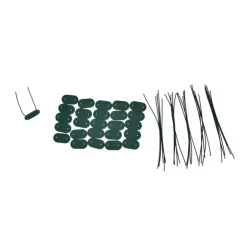 Canisse PVC occultant simple face 1x3m vert - Kit de fixation inclus