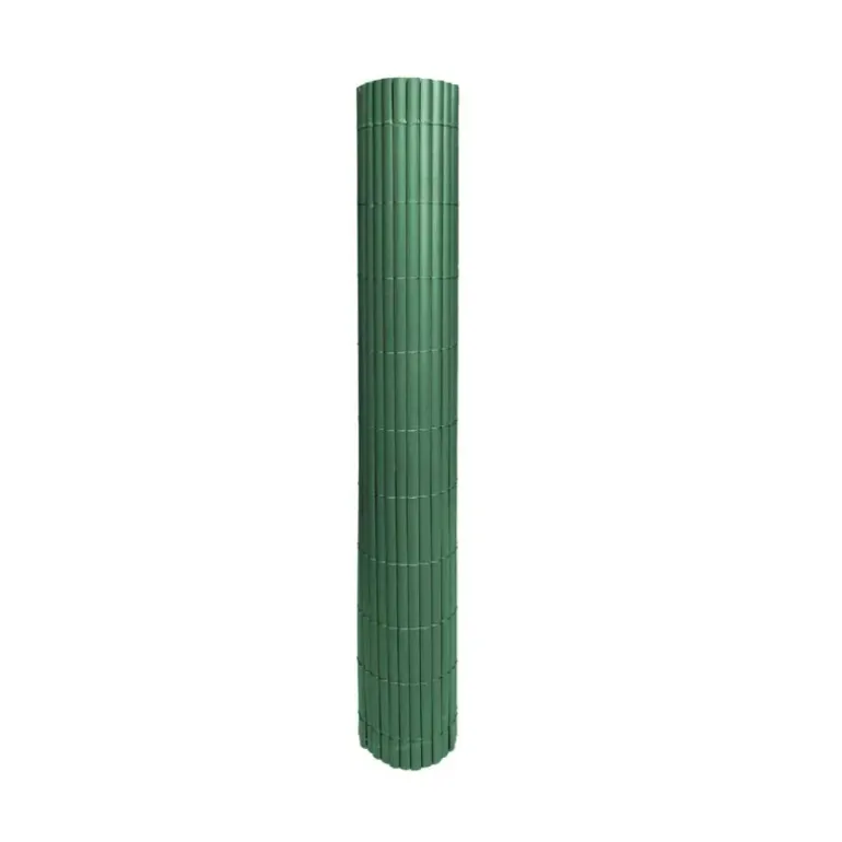 Canisse PVC occultant simple face 1x3m vert - Kit de fixation inclus