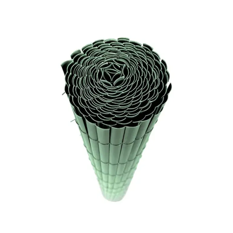 Canisse PVC occultant simple face 1x3m vert - Kit de fixation inclus
