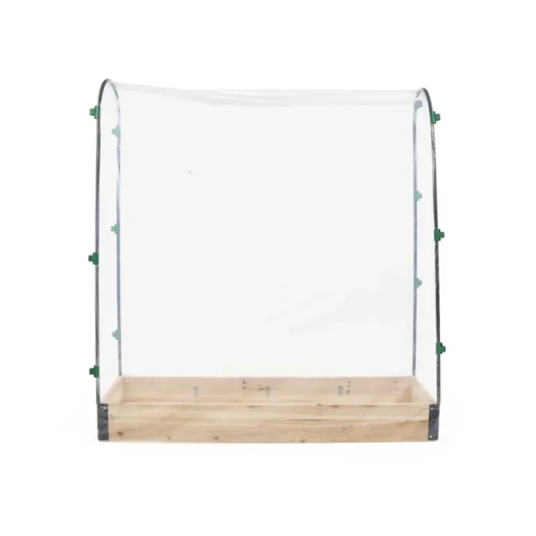 Carré potager tomate en bois de sapin avec housse PVC - 115x30x120cm