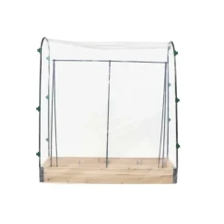Carré potager tomate en bois de sapin avec housse PVC - 115x30x120cm