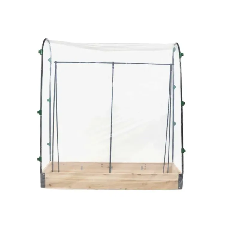 Carré potager tomate en bois de sapin avec housse PVC - 115x30x120cm