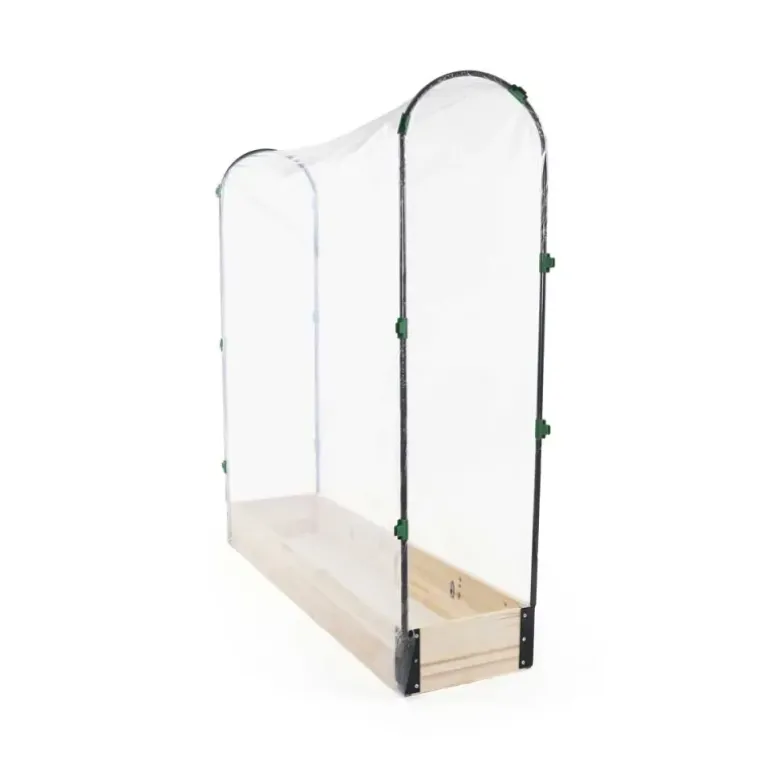 Carré potager tomate en bois de sapin avec housse PVC - 115x30x120cm