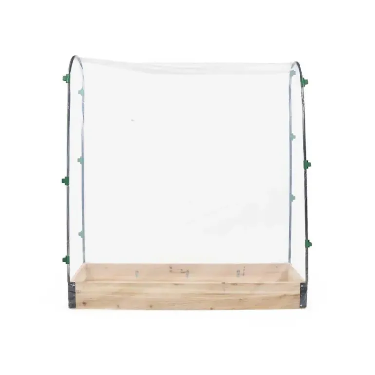 Carré potager tomate en bois de sapin avec housse PVC - 115x30x120cm