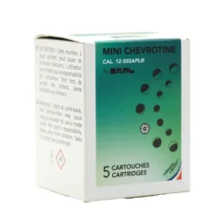 Cartouches mini Gomme cogne chevrotines Cal 12/50