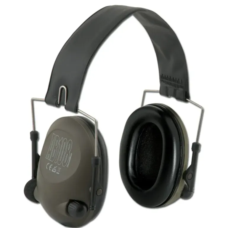 Casque anti bruit électronique son stéréo volume réglable