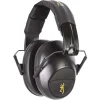 Casque Protection Compact Noir Pliable Tir Sportif Chasse