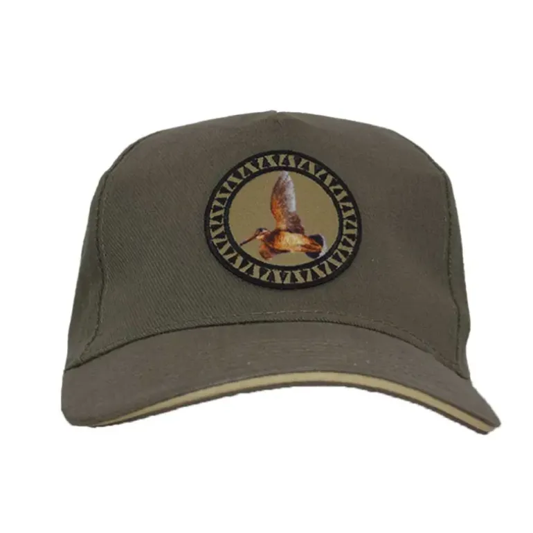 Casquette bécasse visière pré courbée coton kaki taille unique