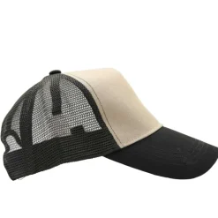 Casquette Capitole coton polyester respirant réglable gris noir
