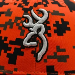 Casquette chasse digi blaze coton polyester orange noir