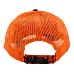 Casquette chasse digi blaze coton polyester orange noir