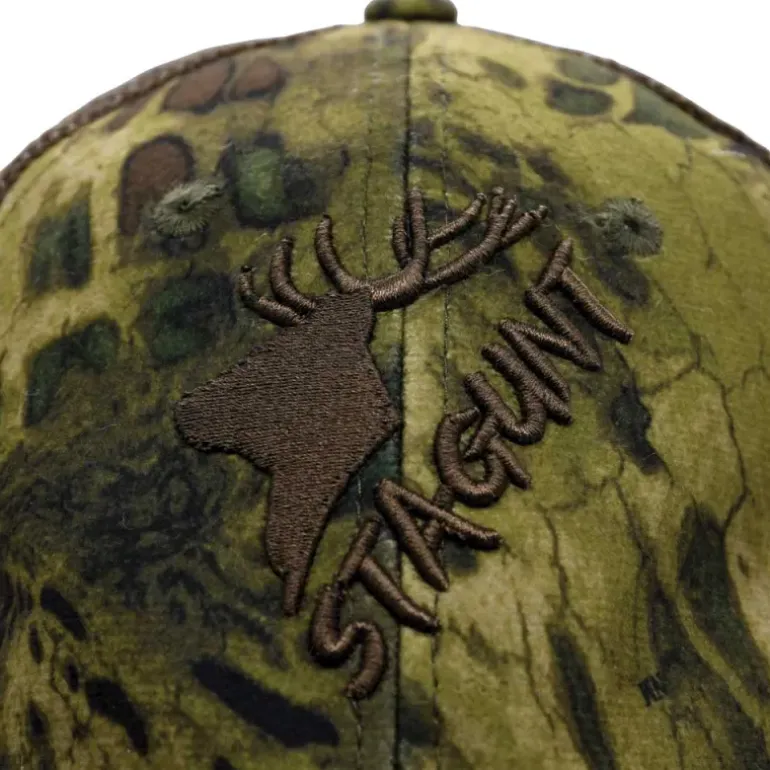 Casquette STAGUNT brodée polyester camo Wild Cap kaki