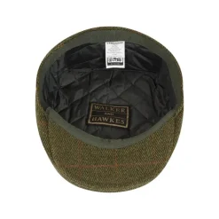 Casquette Walker and Hawkes Cambridge Vert Tweed