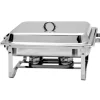 Chafing Dish Inox Bain-Marie 60x36x32cm Buffet Couvercle