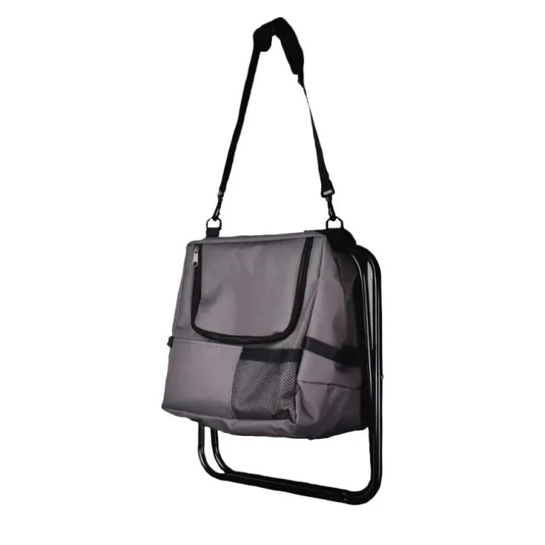 Chaise pliante sac isotherme fermeture zippée 21L assise 29x29cm