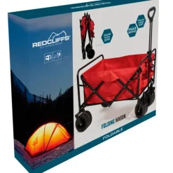 Chariot de transport pliable robuste 96x61x102 cm - Charge 80 kg - Roues freinables 7x4 pouces