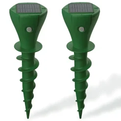 Chasse taupes solaire 'Twist' - Lot de 2 - 650m² de couverture par appareil