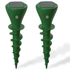 Chasse taupes solaire 'Twist' - Lot de 2 - 650m² de couverture par appareil
